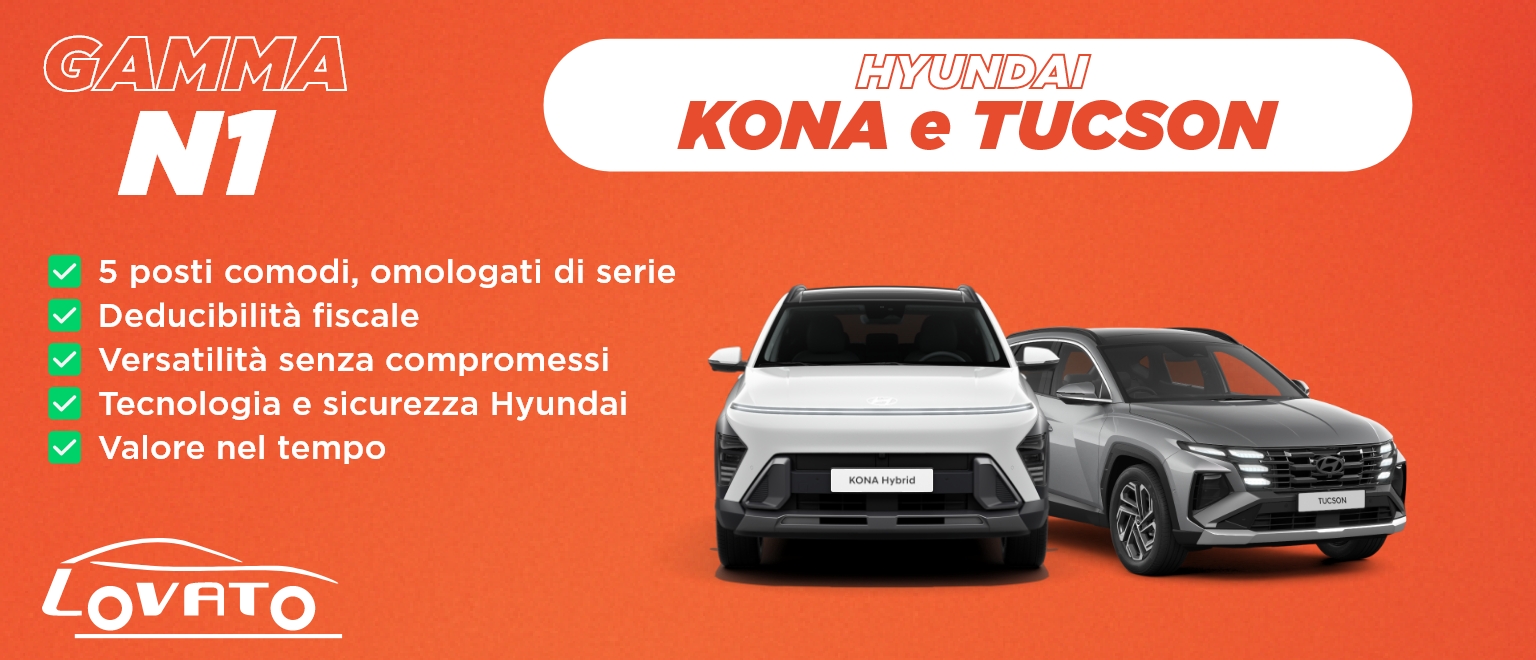 Hyundai Kona e Tucson Autocarro N1